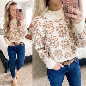 The Laney Floral Sweater